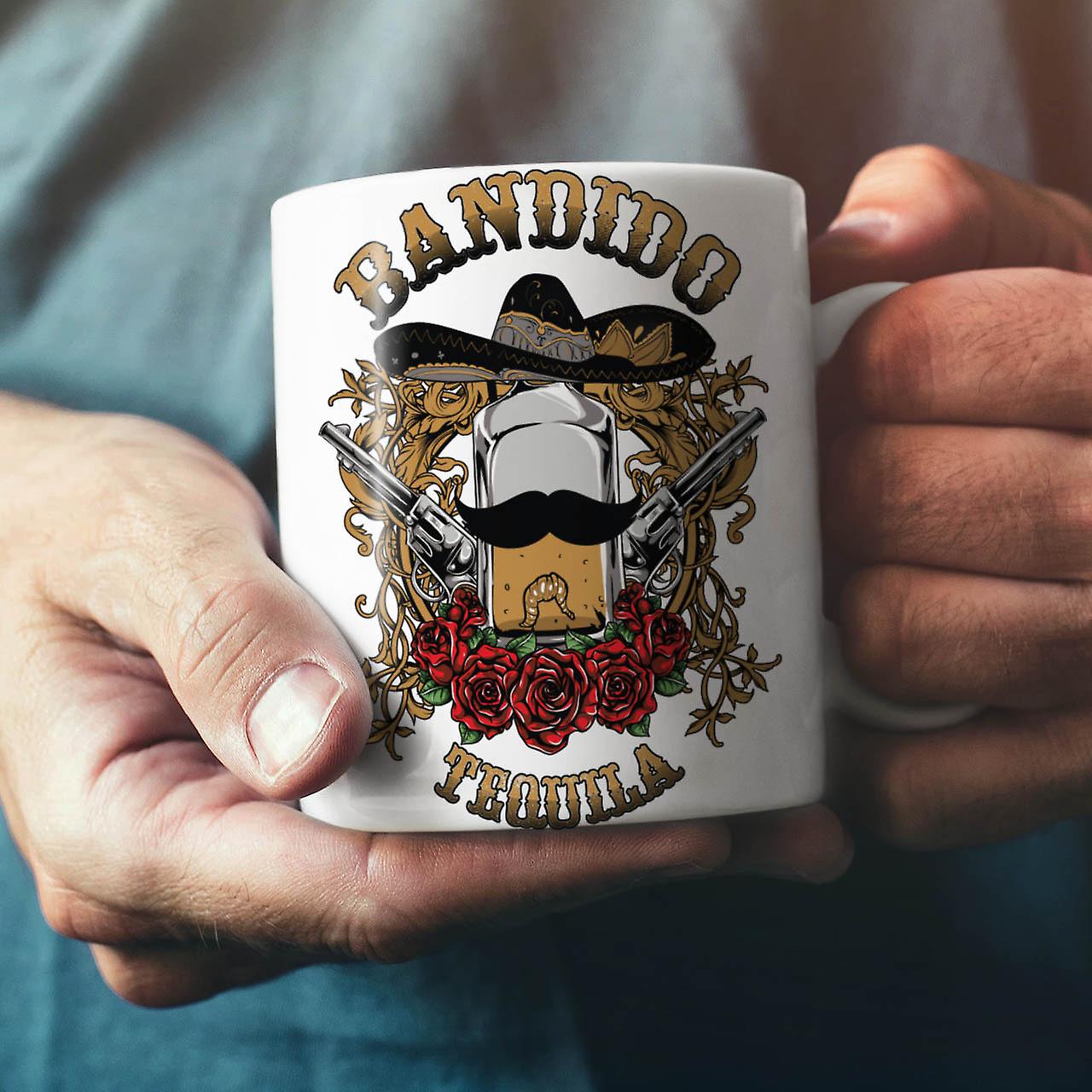 Bandido Tequila Rose NEW White Tea Coffee Ceramic Mug 11 oz | Wellcoda