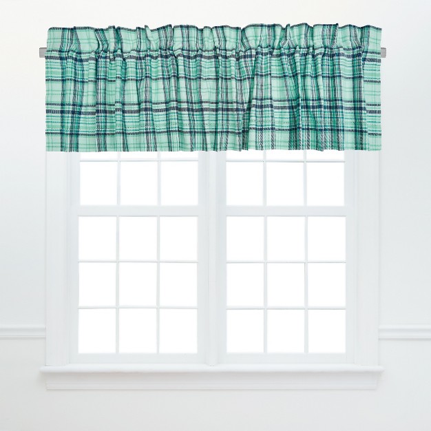 C amp f Home Mckinley Plaid Blue Valance Collection