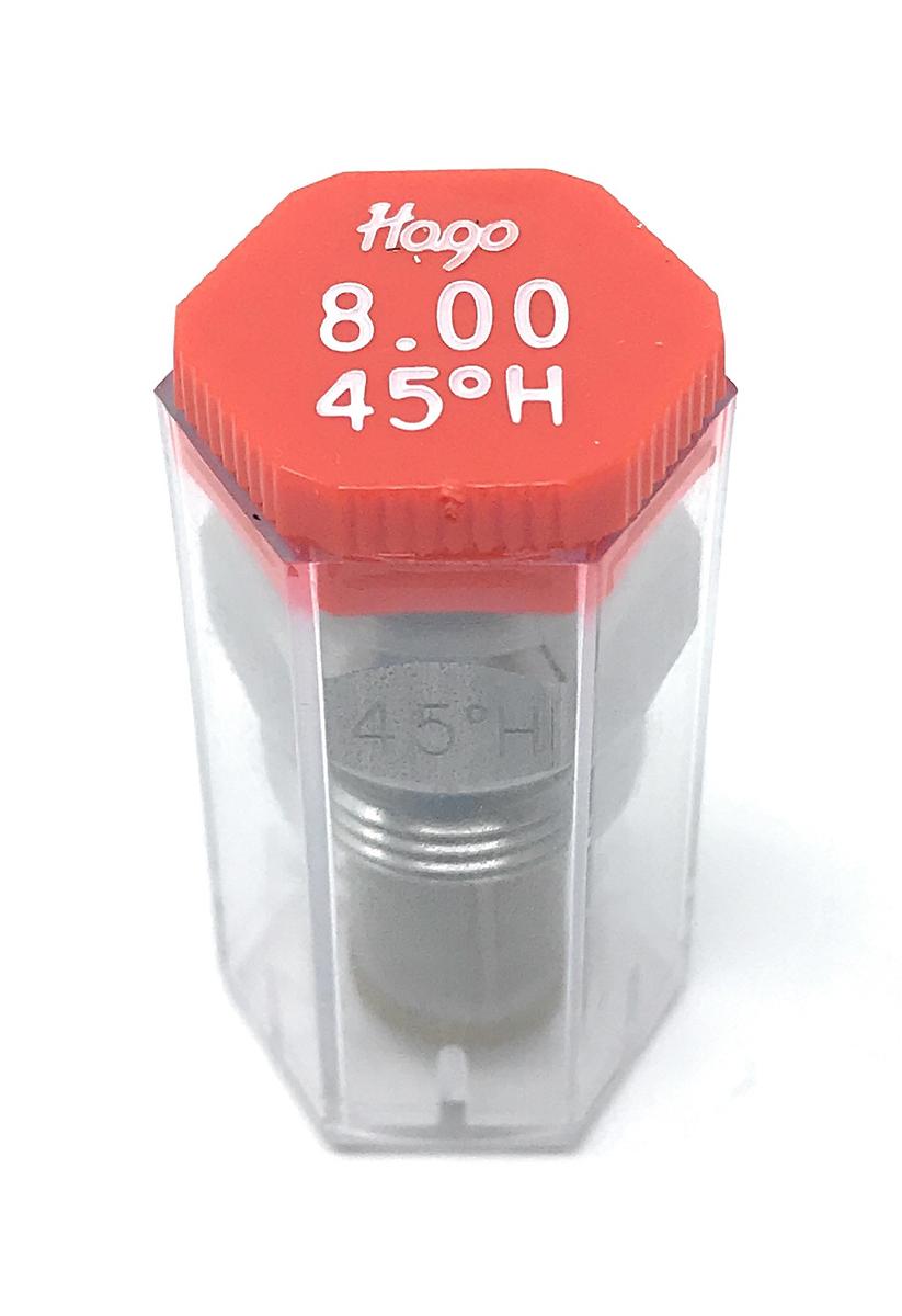 HAGO 8.00 GPH 45 DEGREE HOLLOW NOZZLE (80045H， 18100)