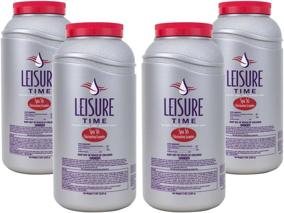 Leisure Time E5-04 Spa Chlorine, 4-Pack , Grey