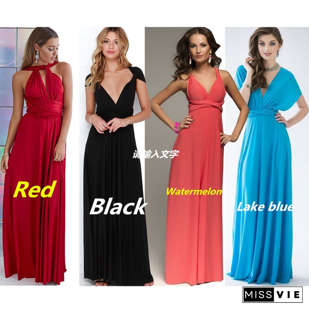 Women's Fashion Sexy Dress Formal Dress A Variety Of Ways To Wear Cross-Flush Sexy Skirt 15 Colors