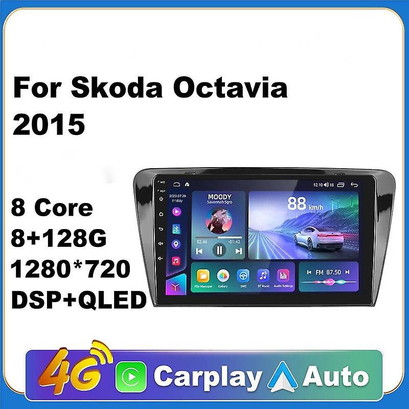 Car Android CarPlay Radio Multimedia Player For Skoda Octavia 2015 2 Din Autoradio Video GPS