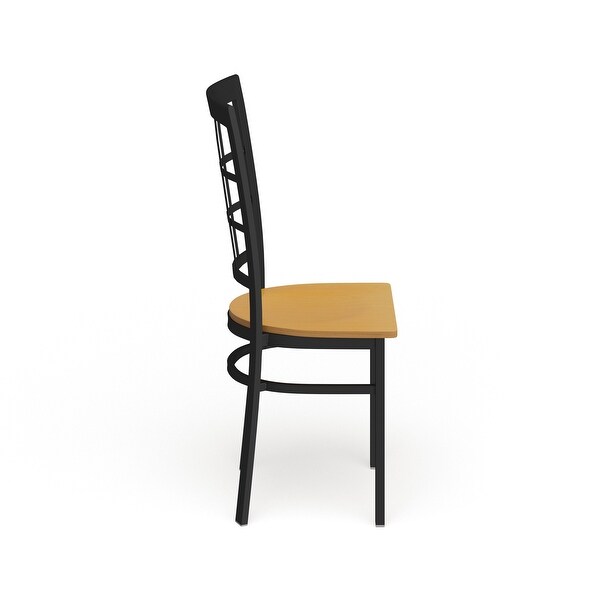 Steel Window Back Restaurant Chair - 16.5