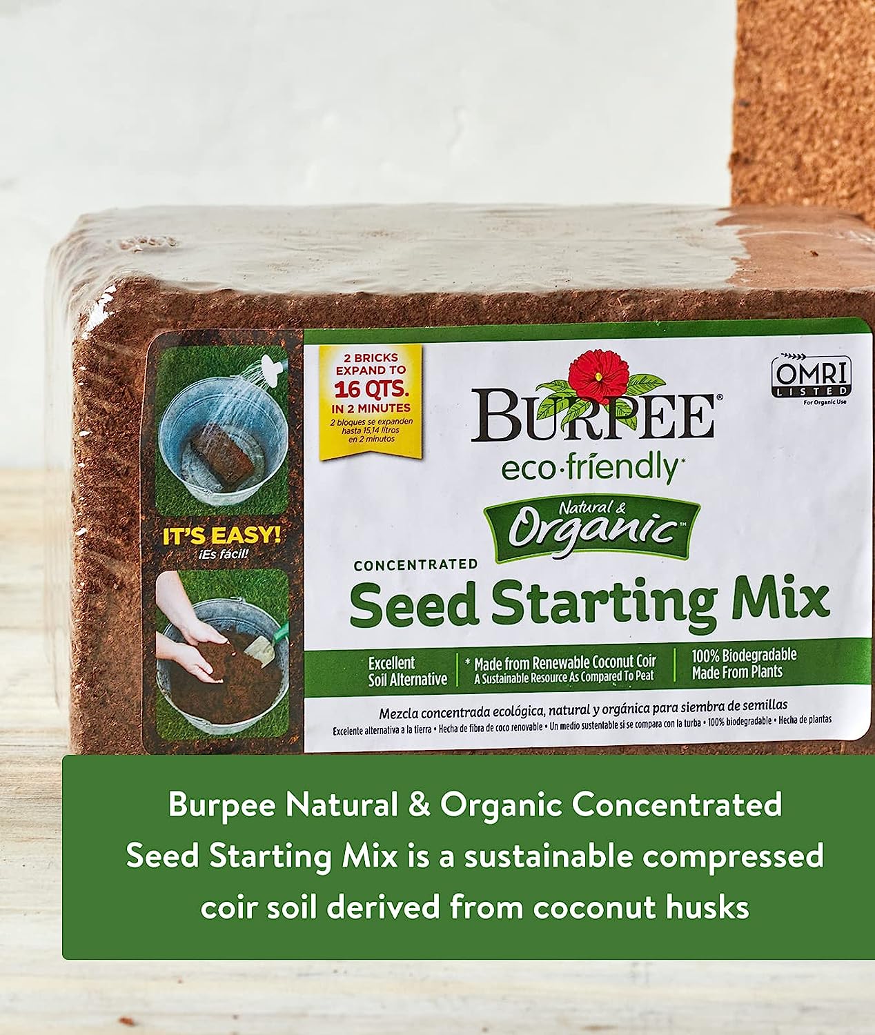 Burpee Natural & Organic GardenCoir, 8 quart, (1 Pack)