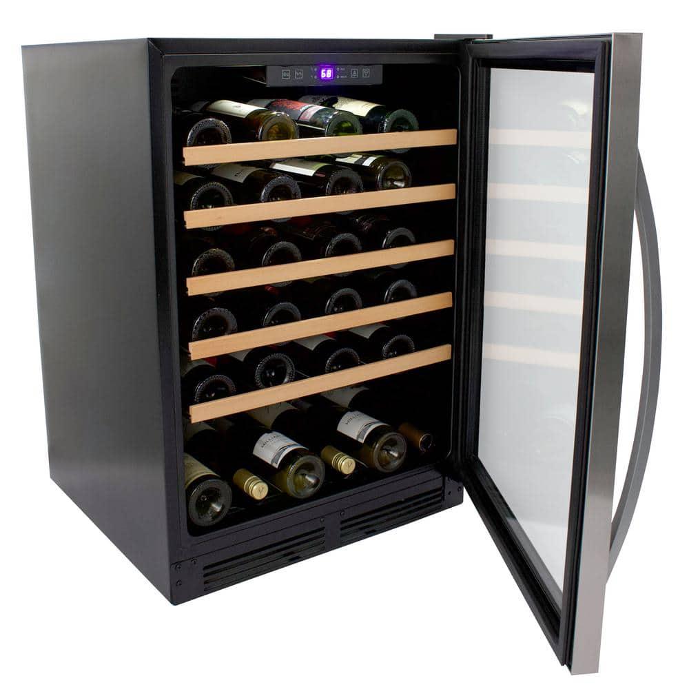 Avanti 24 in Width 51Bottle Wine Cooler Stainless Steel