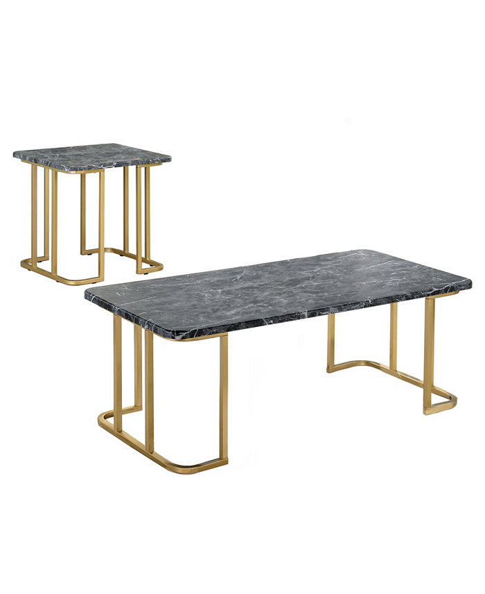 Furniture of America Soteriou 2-Piece Coffee Table Set