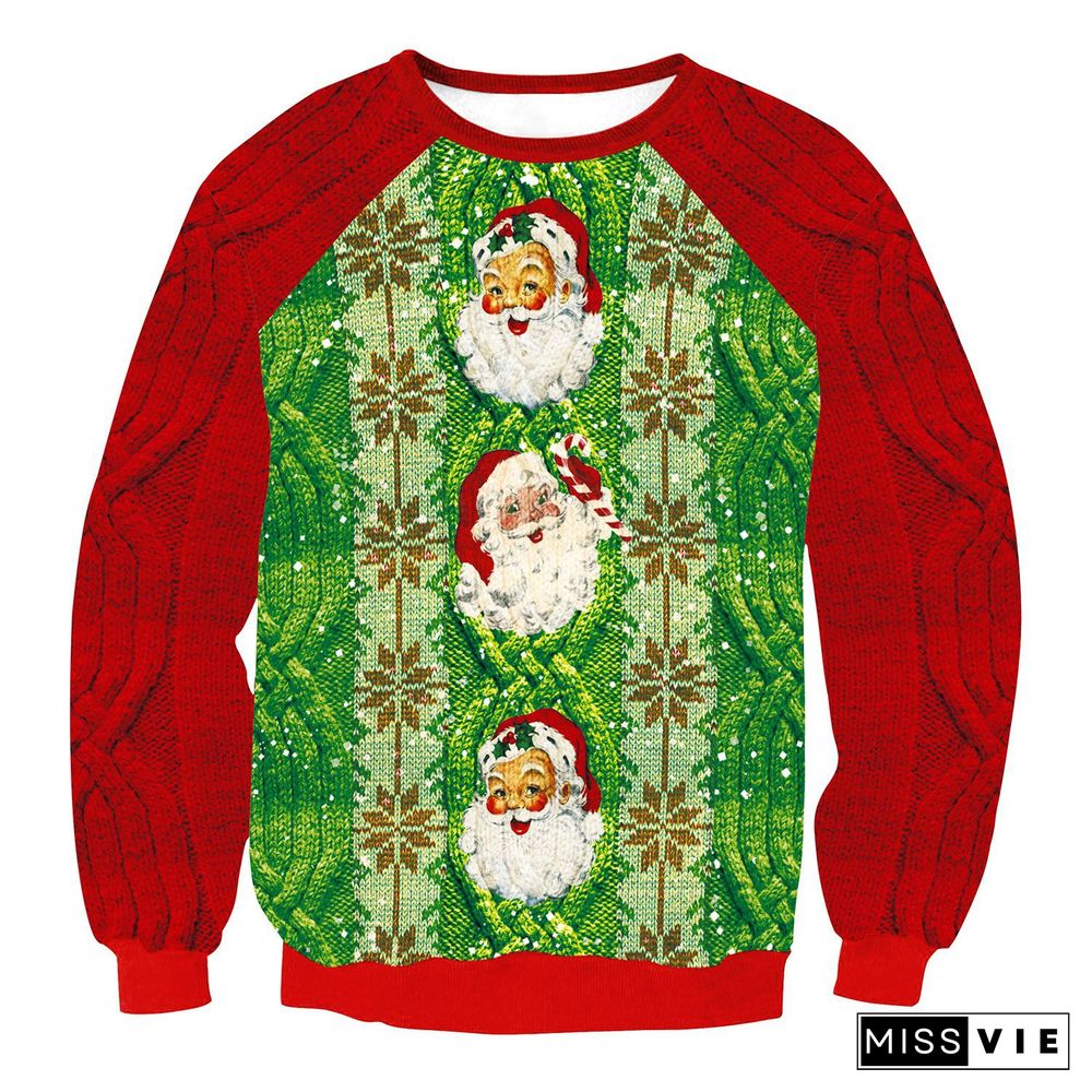 Christmas Pullover Long Sleeve Sweatshirts