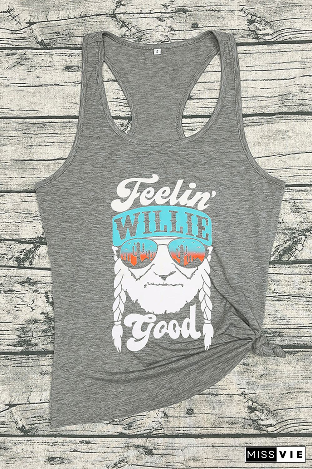 Feelin Good Print Sleeveless Tank Top Wholesale