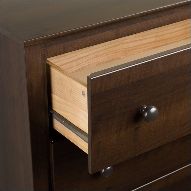 Pemberly Row Espresso 6 Drawer Dresser