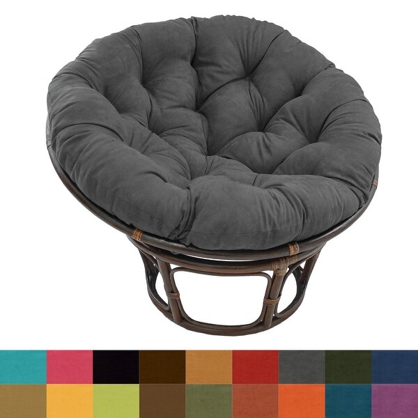 Bali 42-inch Papasan Chair with Microsuede Cushion