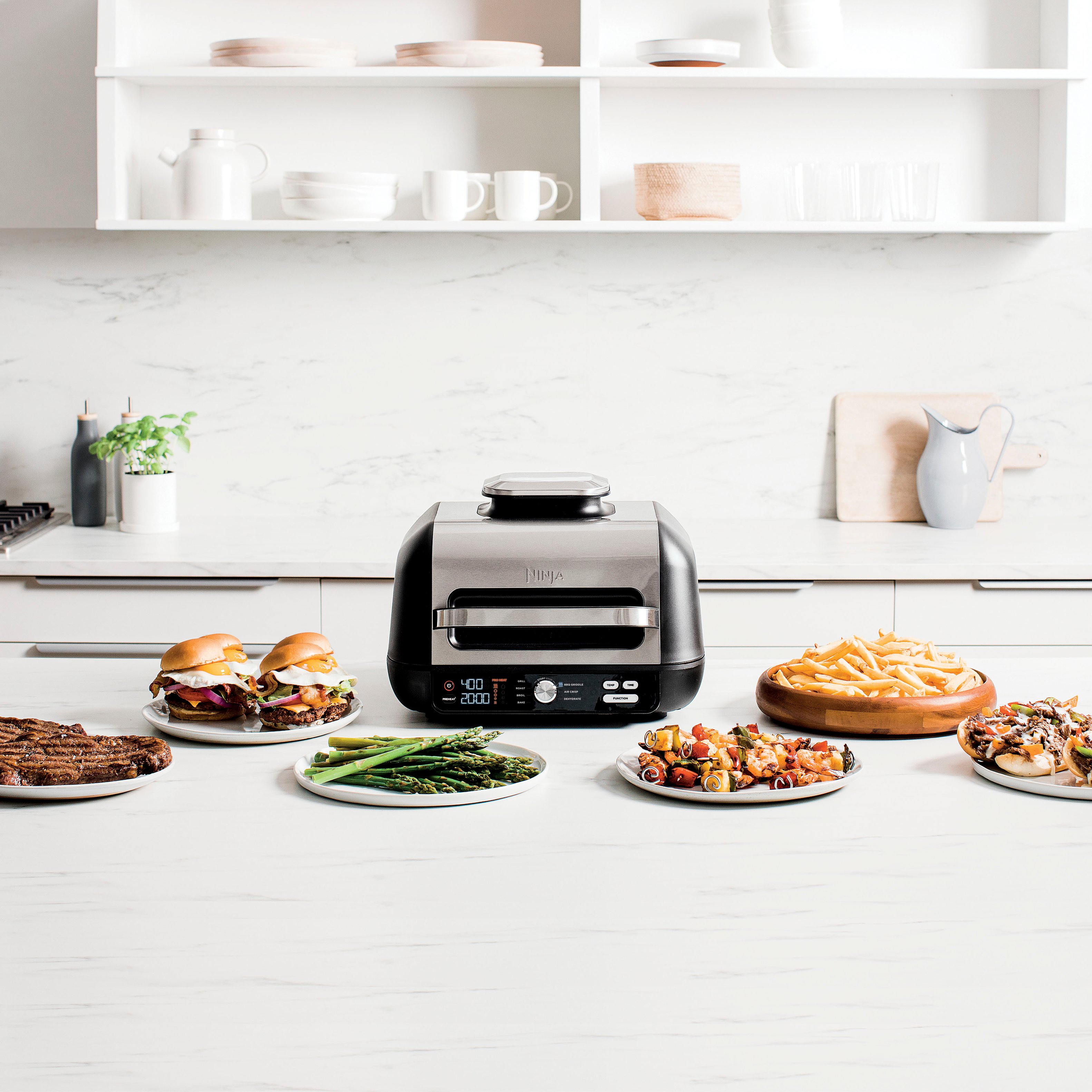 Ninja IG600 Foodi XL Pro 5-in-1 Indoor Grill and Griddle with 4-Quart Air Fryer