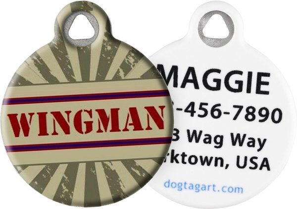 Dog Tag Art Wingman Personalized Dog and Cat ID Tag