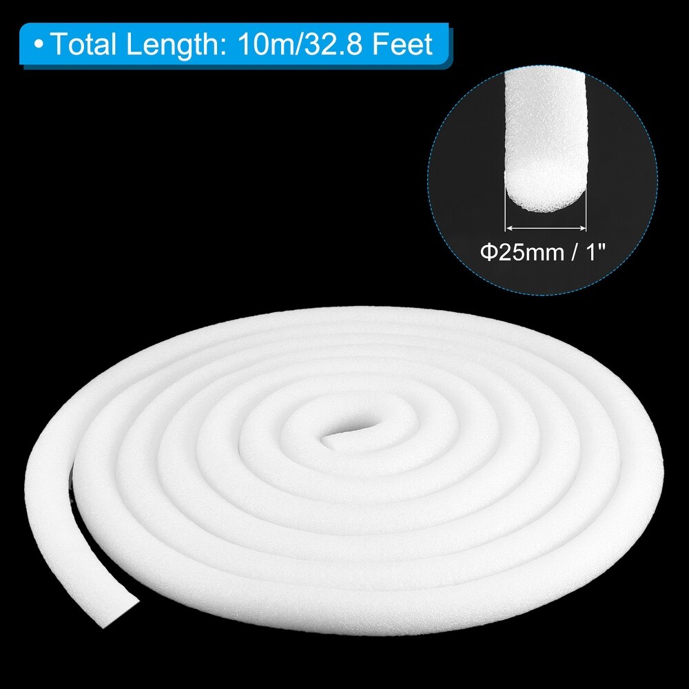 1 inch x 32.8ft Backer Rod for Gaps and Joints Foam Caulk Crack Filler White   1 Inch x 32.8 Feet