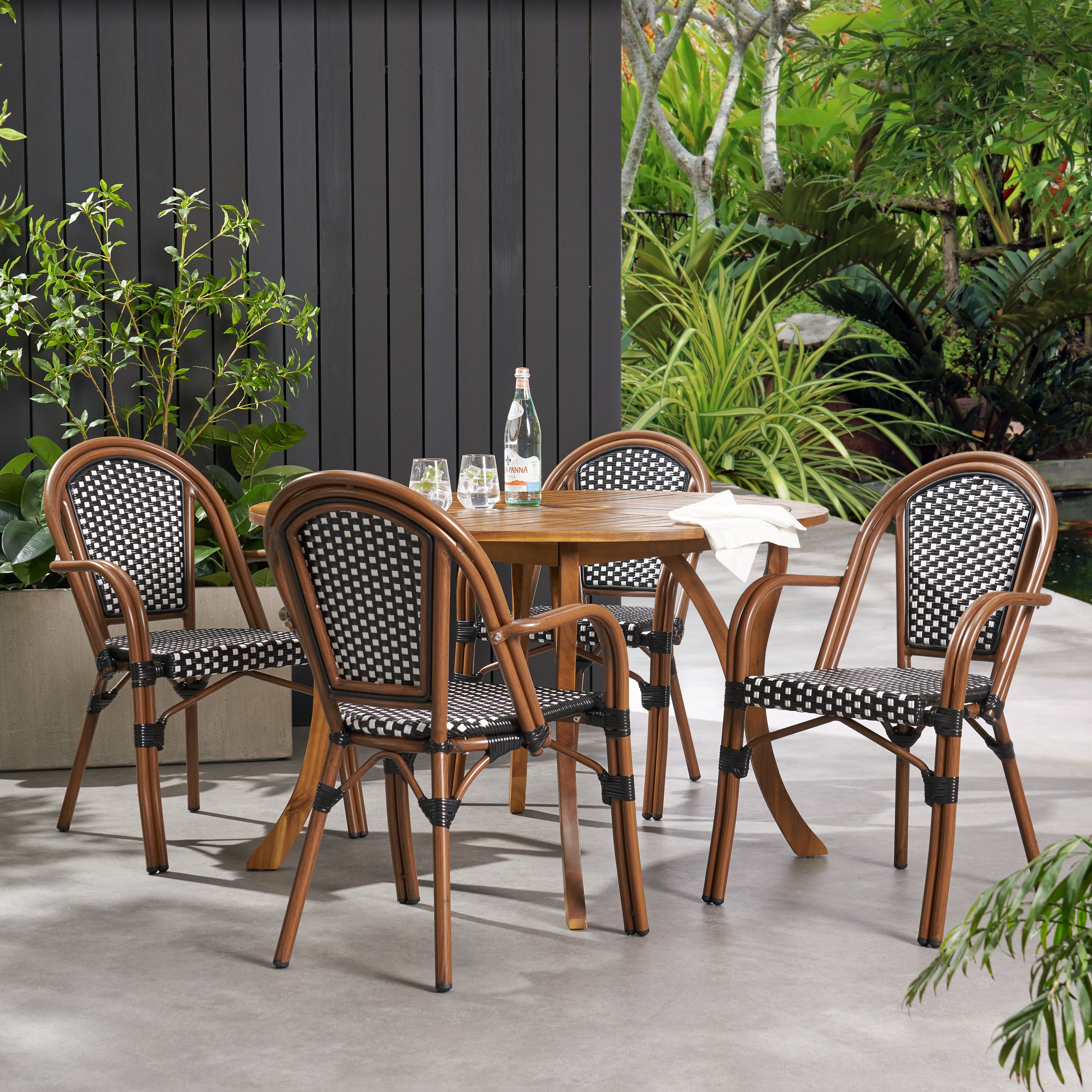 Symonds Outdoor French Bistro Chairs, Set of 4