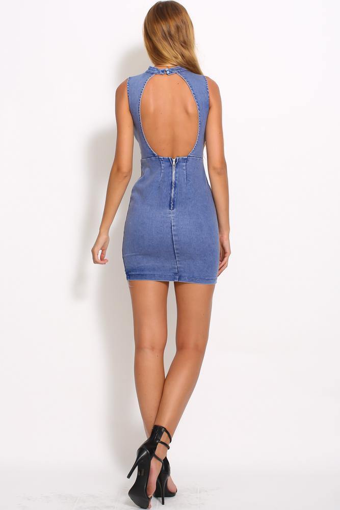 Nomads Dress Washed Denim