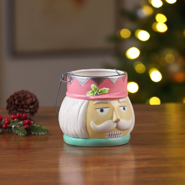 Nostalgic Ceramic Container Pastel Nutcracker