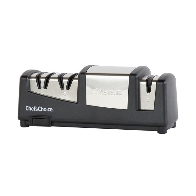 Chef x27 schoice Angleselect Model 290 Diamond Hone Hybrid Knife Sharpener In Black 0290101