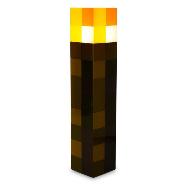 Ukonic Minecraft Brown Stone Torch Plug in Nightlight With Auto Dusk To Dawn Sensor