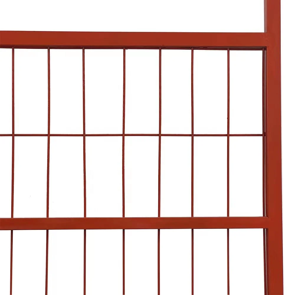 High Quality outdoor Powder Coated  orange color Canada Temporary Fence Panels construction welded fence panel