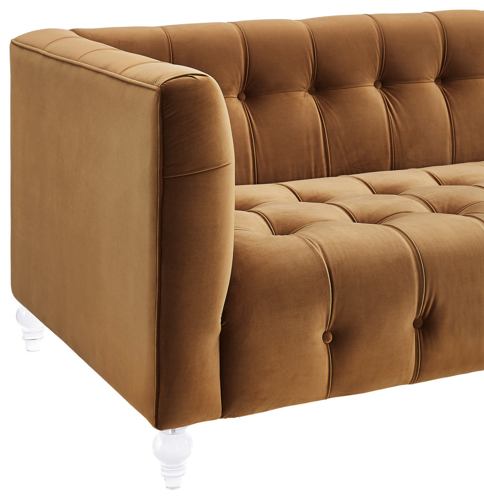 Bea Velvet Sofa   Eclectic   Sofas   by TOV Furniture  Houzz