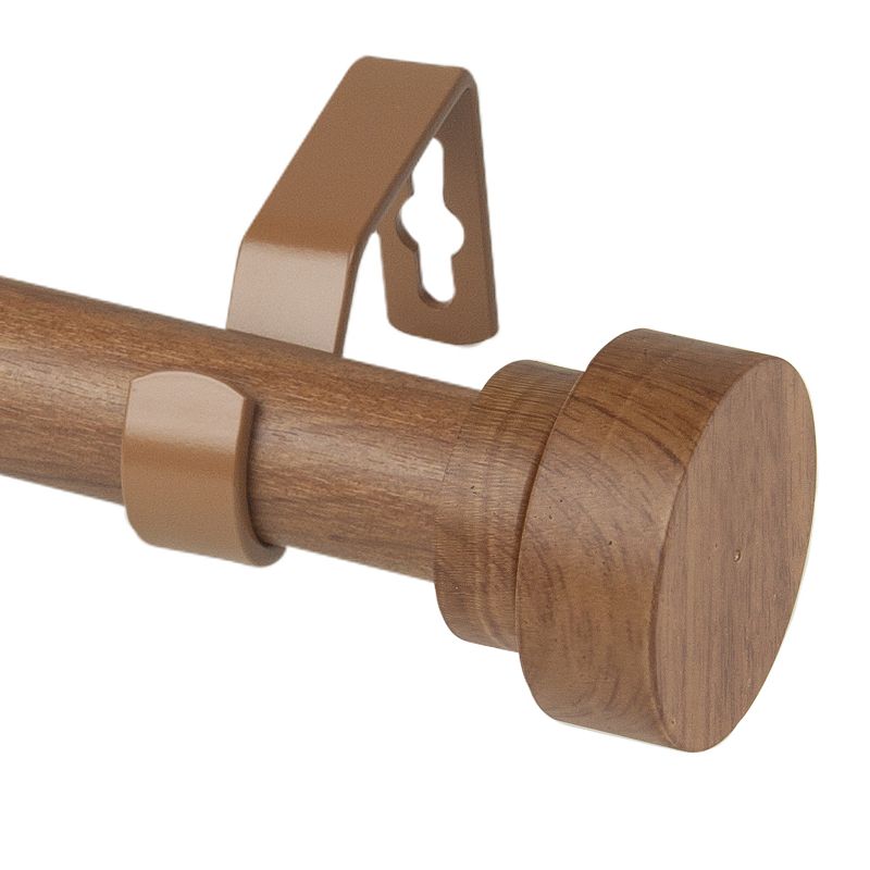 Rod Desyne 1 Bonnet Faux Wood Curtain Rod