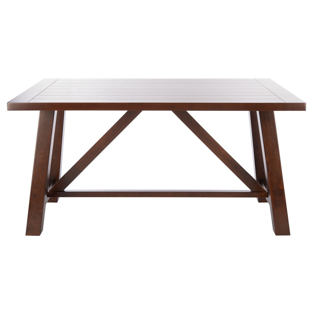 SAFAVIEH Ainslee Brown Rectangle Dining Table   57\