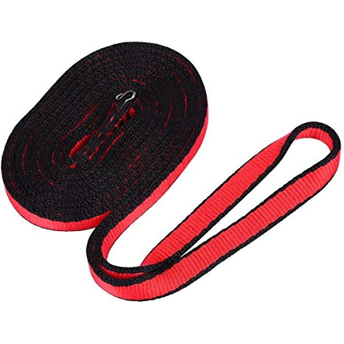 Mountaineering Rope Rock Climbing Rope Climbing Flat Rope Mountaineering Climbing Load Bearing Flat Belt Strap Outdoor Load Rope(150cm Red Flat Ribbon