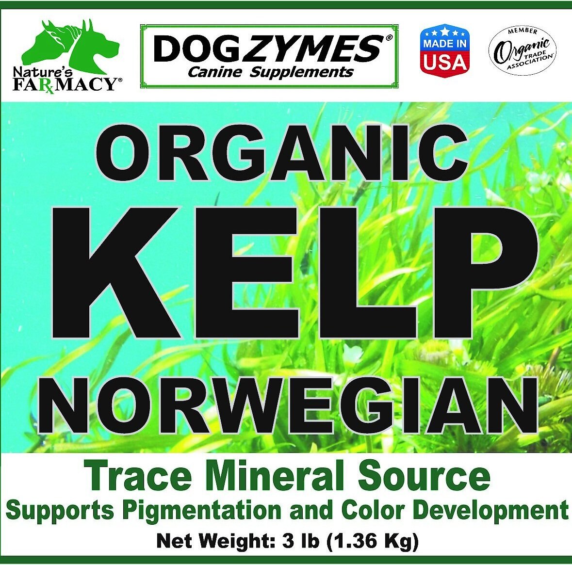 Nature's Farmacy Dogzymes Norwegian Kelp Dog Supplement