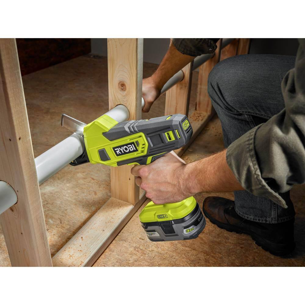 RYOBI ONE+ 18V Cordless PVC and PEX Cutter with Hybrid LED Project Light (Tools Only) P593-P790