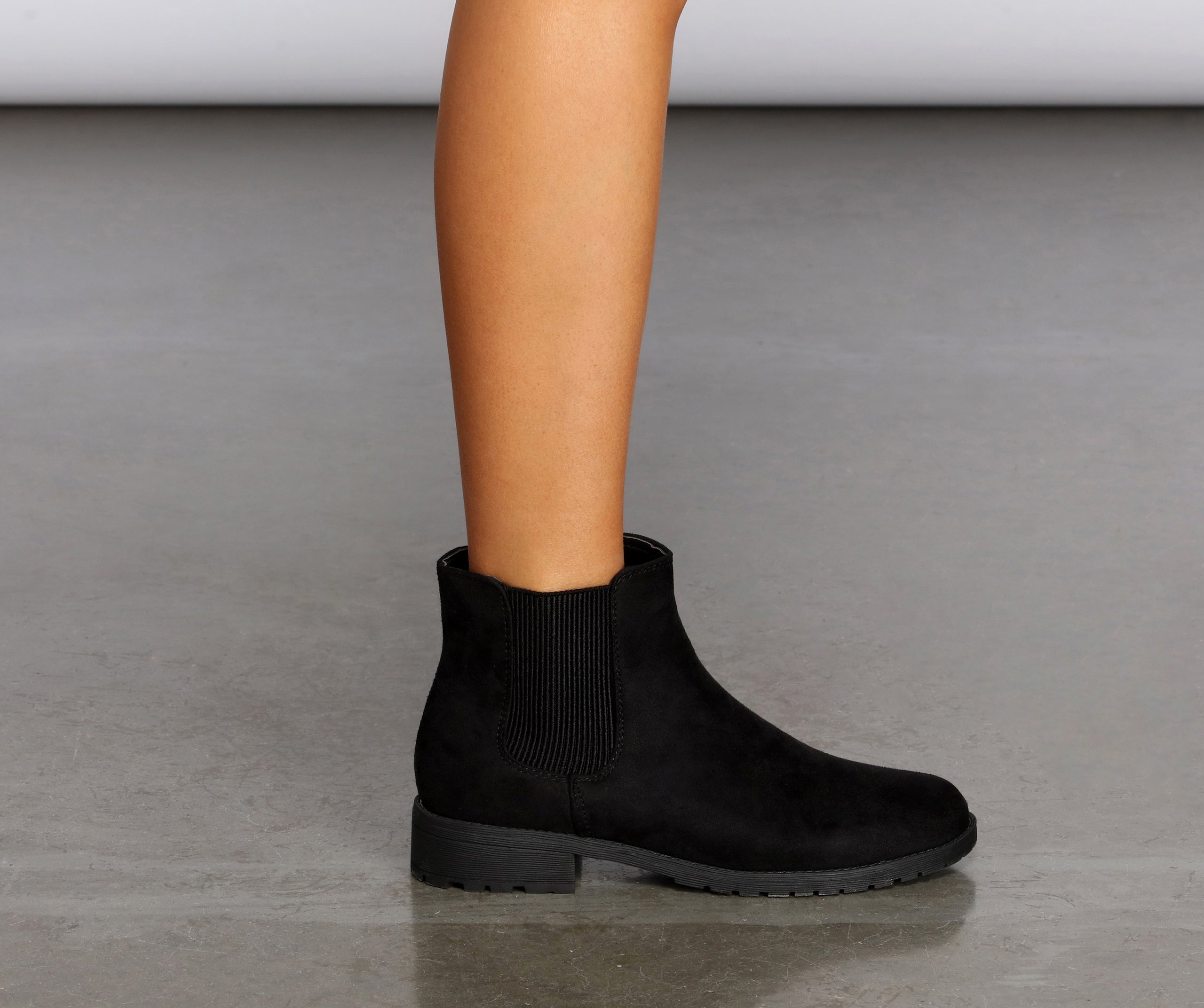 Easy Going Faux Suede Ankle Booties