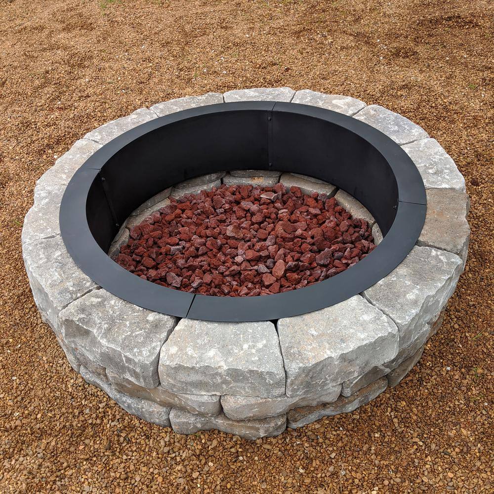 Sunnydaze Decor 36 in. x 36 in. Round Heavy-Duty Steel Wood Burning Fire Pit Rim Liner FPRHD36