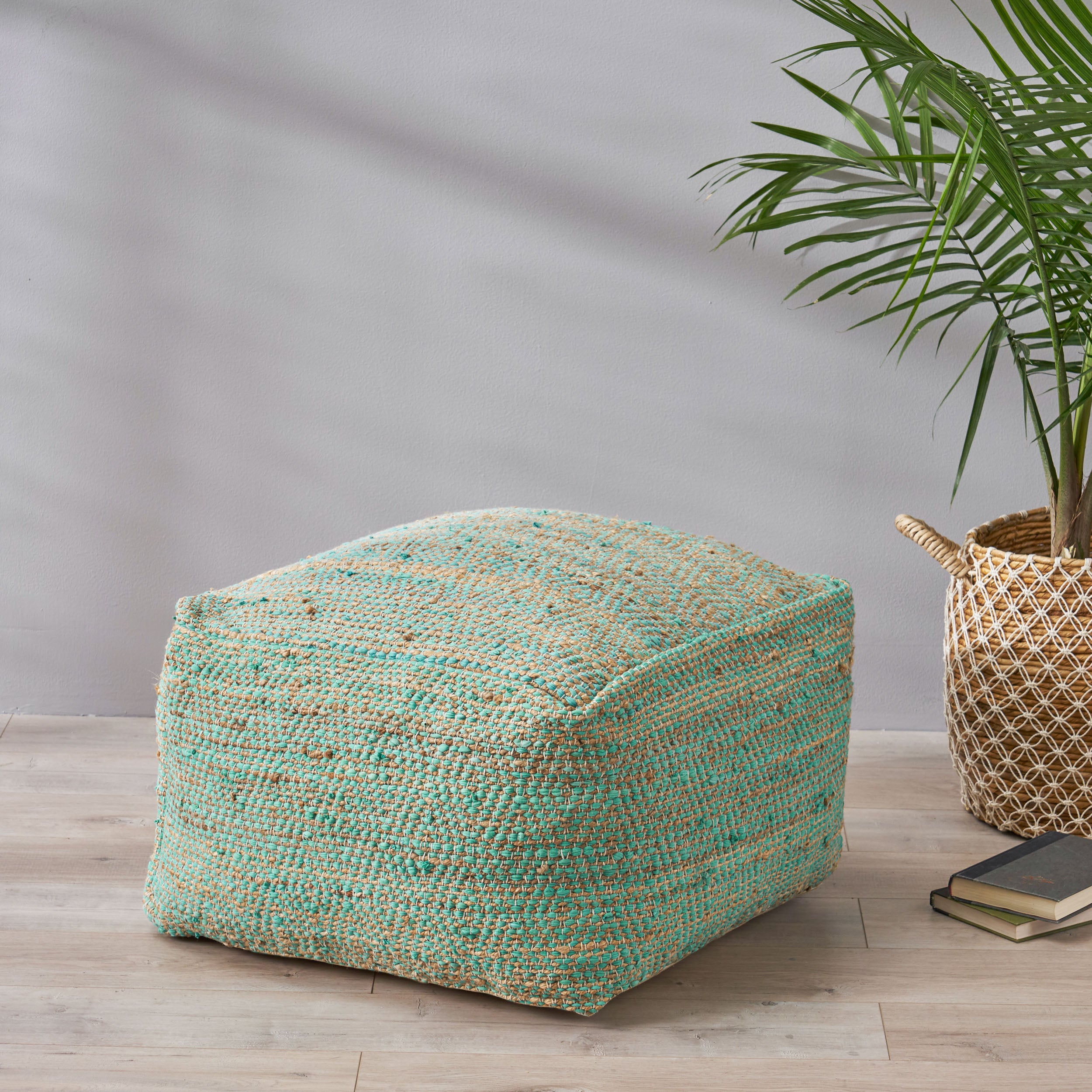 Grace Large Square Boho Style Pouf