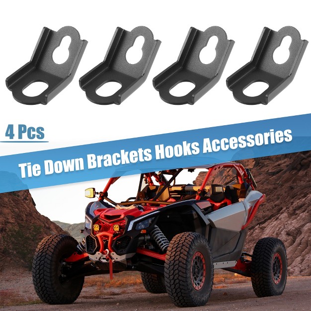 Unique Bargains Tie Down Brackets Hooks Accessories For Can Am Maverick Max X3 Maverick X3 2017 2022 Tie Down Bracket Hook 4 Pcs