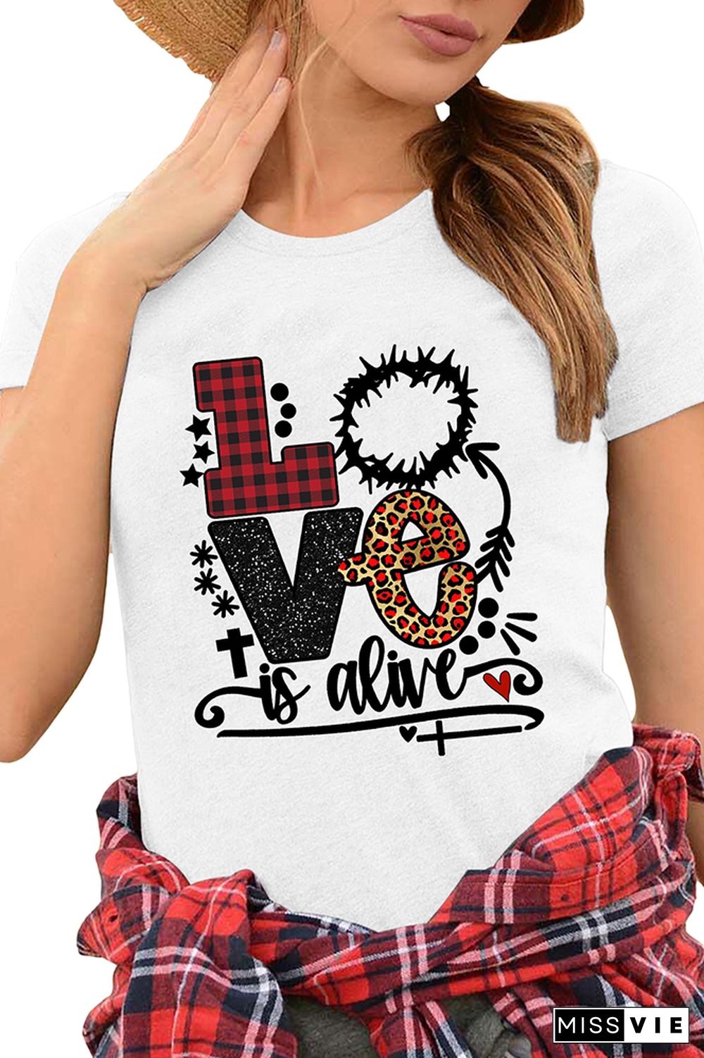 Valentine's Day Bible Verse Art Print Graphic Tee Wholesale