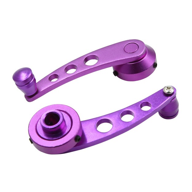 Unique Bargains Universal Aluminum Alloy Car Auto Door Window Handle Cranks Winders 2 Pcs