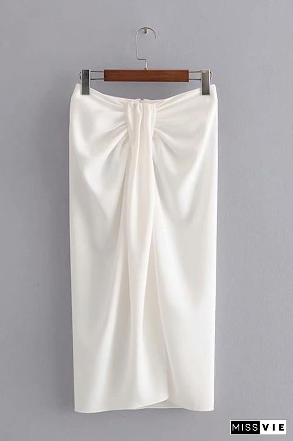 Solid Knot Slit Skirts