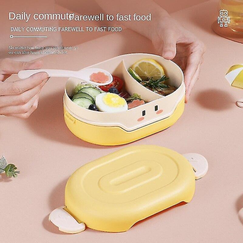 2pcs Japanese Cute Lunch Box， Girl Paki Student Office Worker Lunch Box Refrigerator Refrigerated Lu