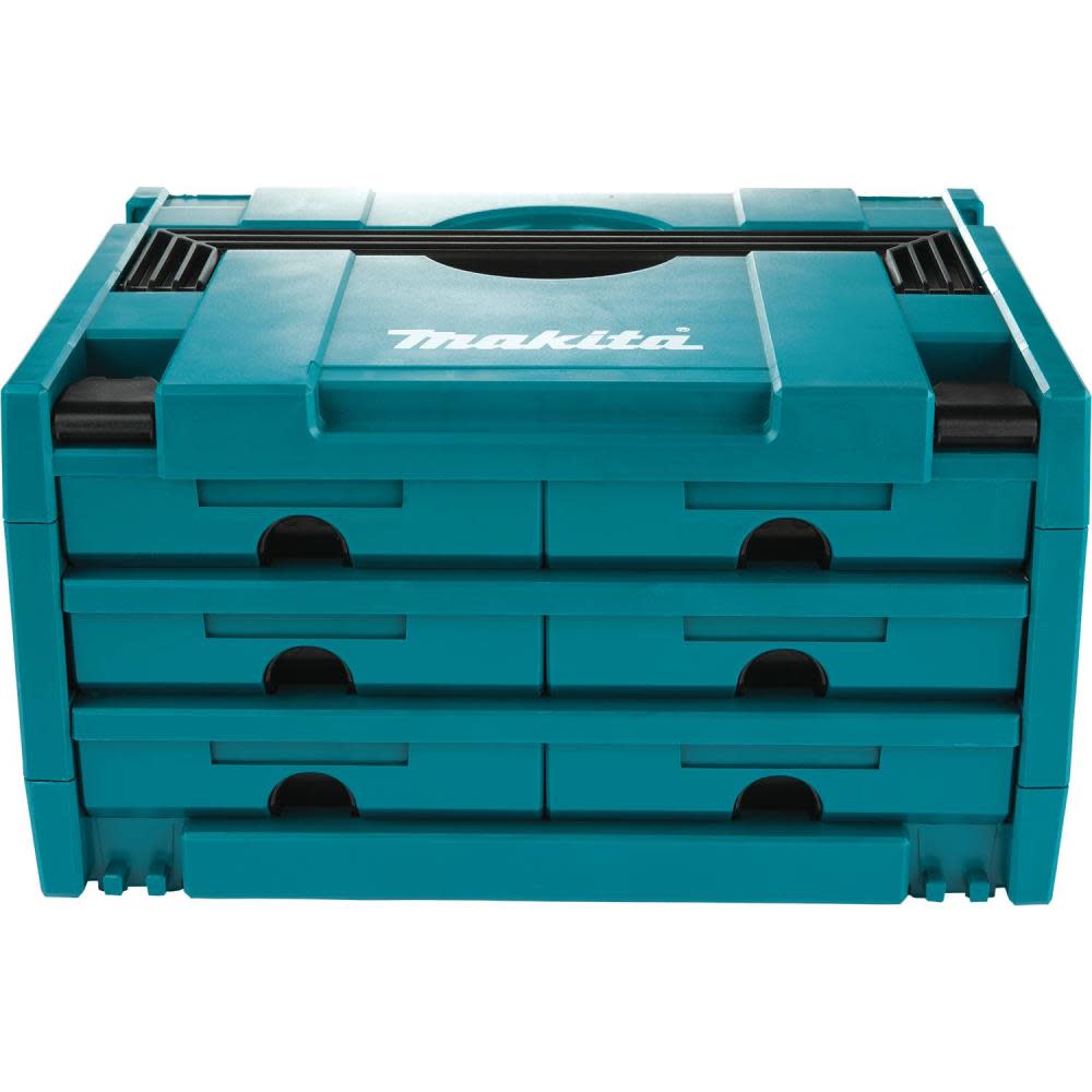 Makita MAKPAC 6 Drawer Interlocking Case 8 1/2 x 15 1/2 x 11 5/8 ;