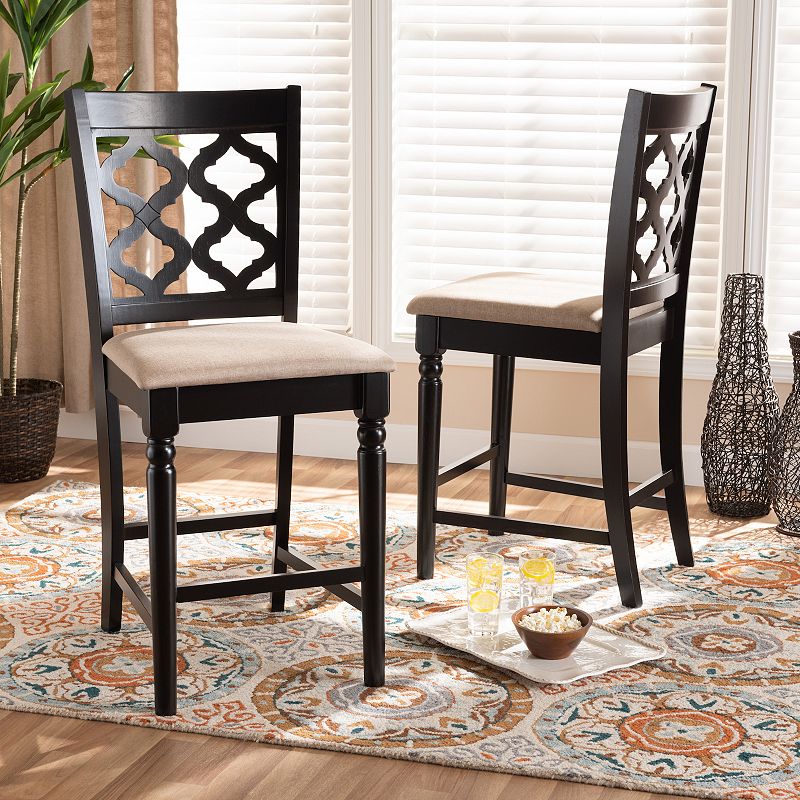 Baxton Studio Ramiro Counter Stool 2-piece Set