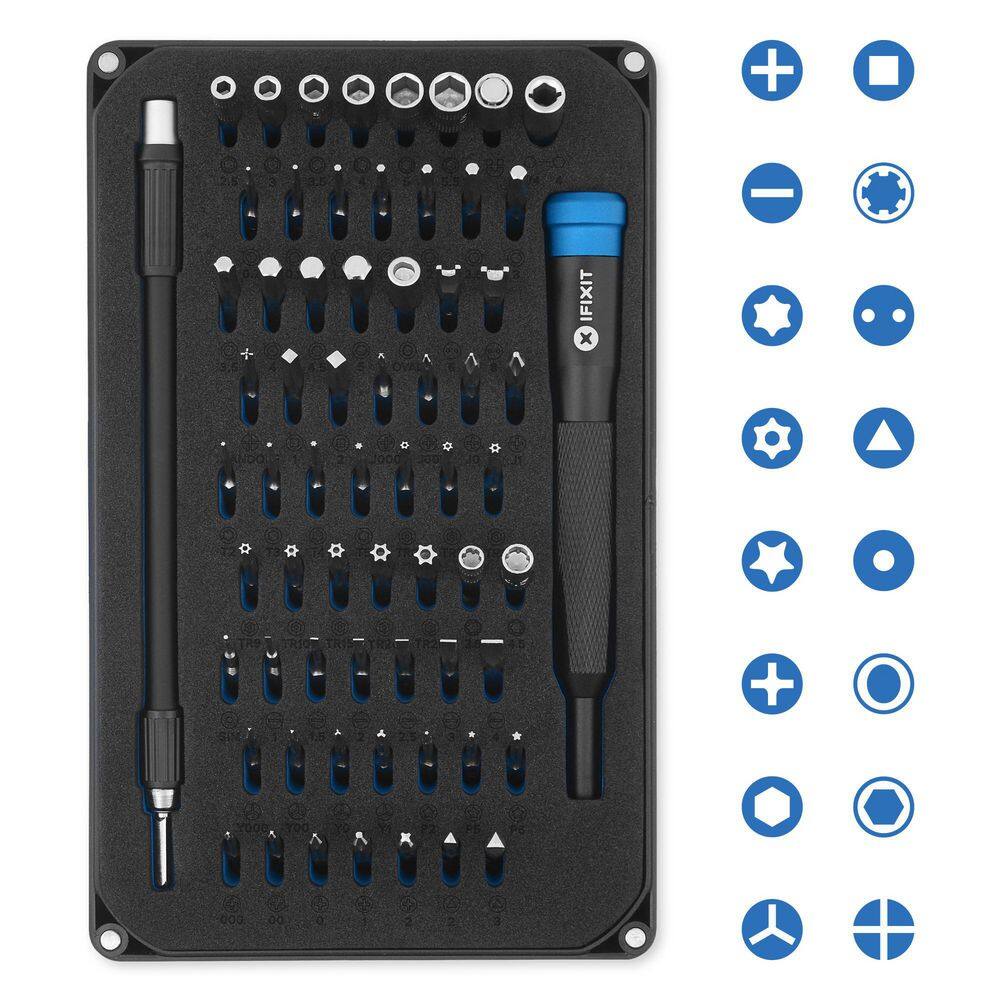 iFixit Mako Precision Screwdriver Bit Set (67-Pieces) IF145-299-4