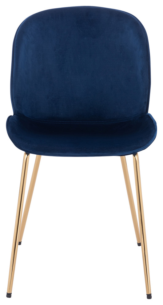 Lotus Chair  Blue   Midcentury   Dining Chairs   by AFB Decor  Houzz