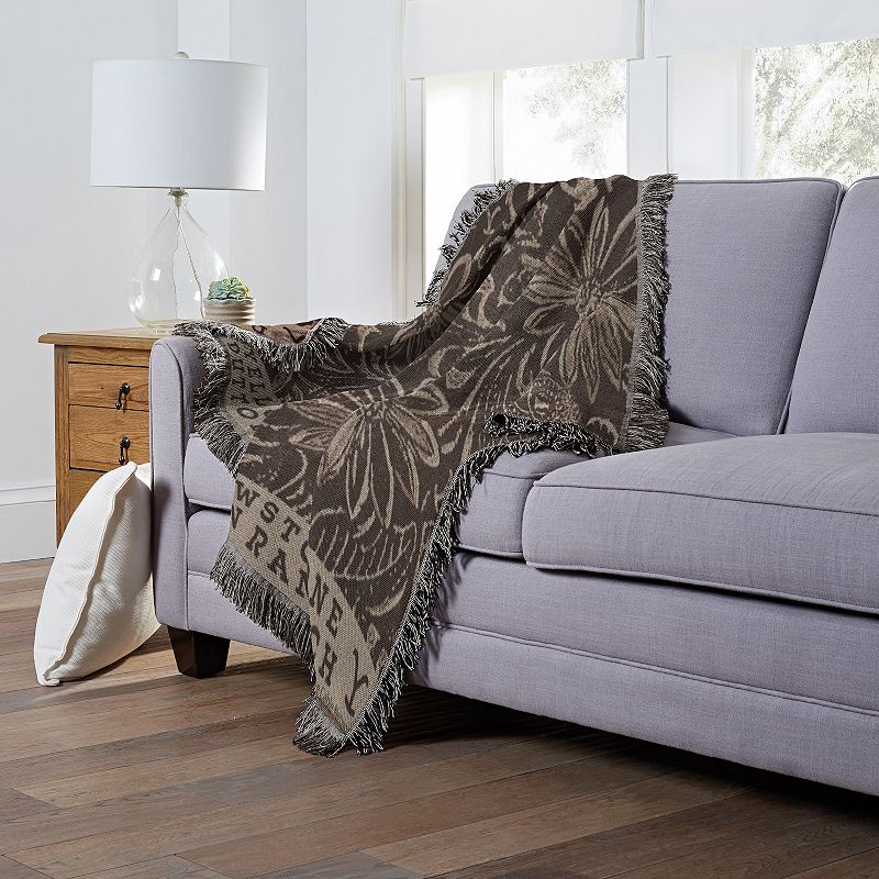 Yellowstone Floral Dutton Ranch Jacquard Throw