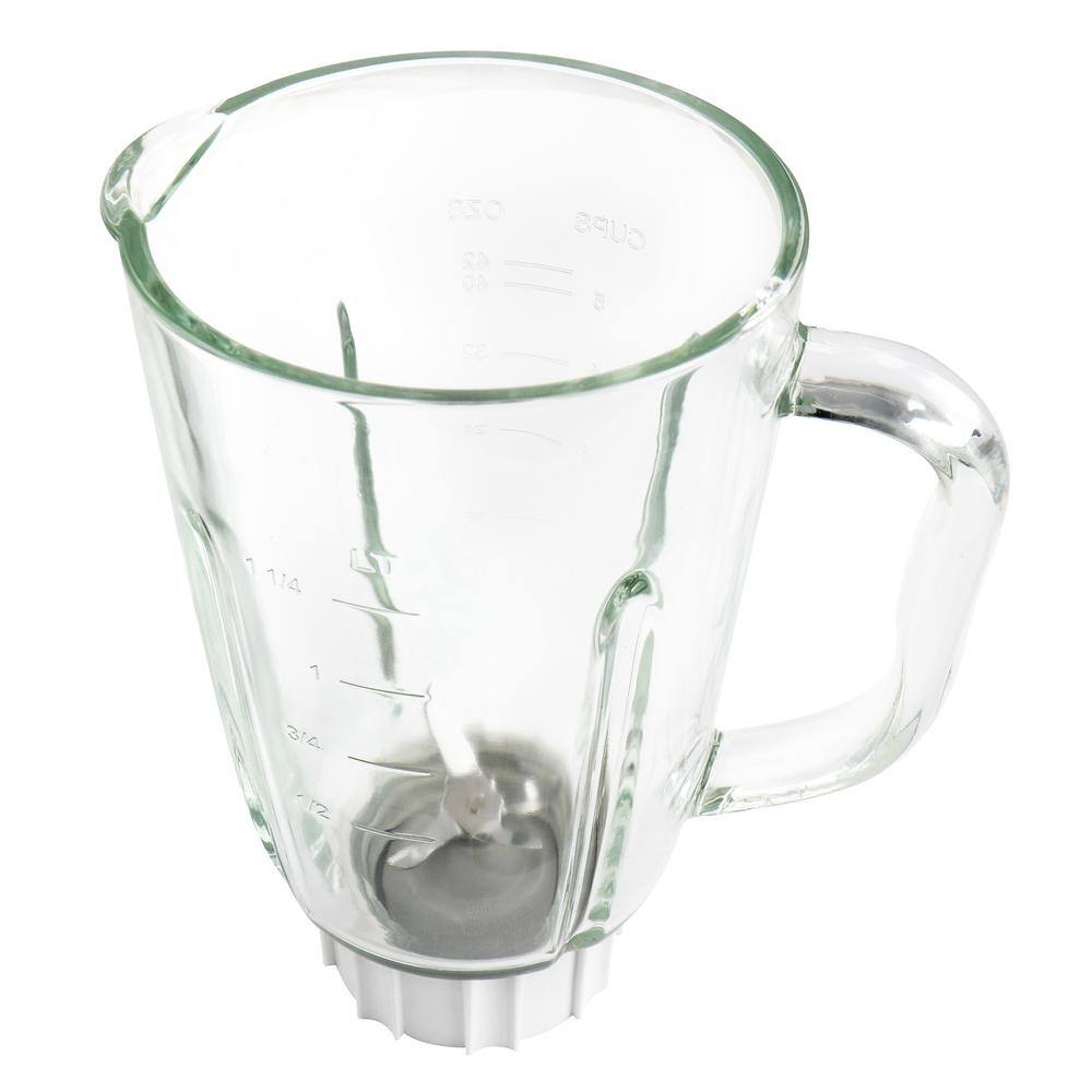 Better Chef 42 oz. 10-Speed WhiteSilver Blender with Glass Jar 985116849M