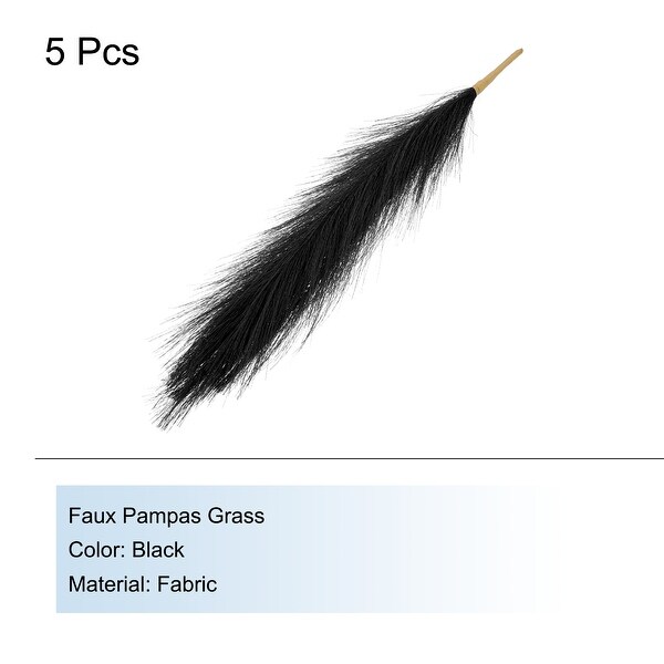 5Pcs Pampas Grass，17.7 Fake Pampas Grass for Wedding Decoration