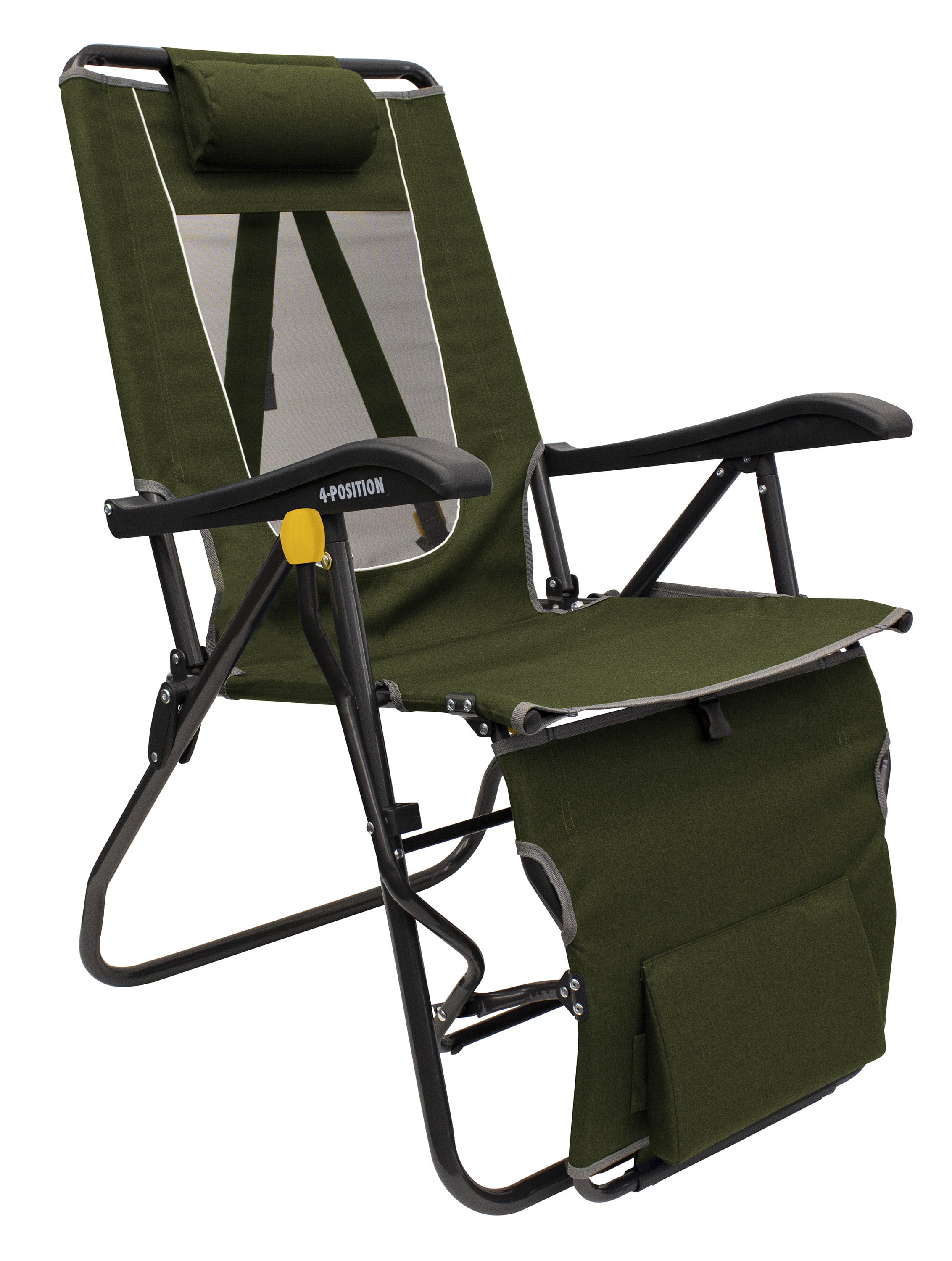 GCI Outdoor Legz up Lounger, Heathered Loden Green, Adult Chair