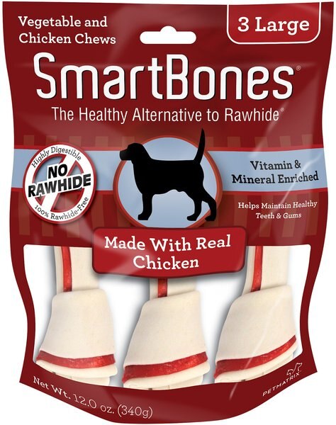 SmartBones Large Chicken Chew Bones Dog Treats