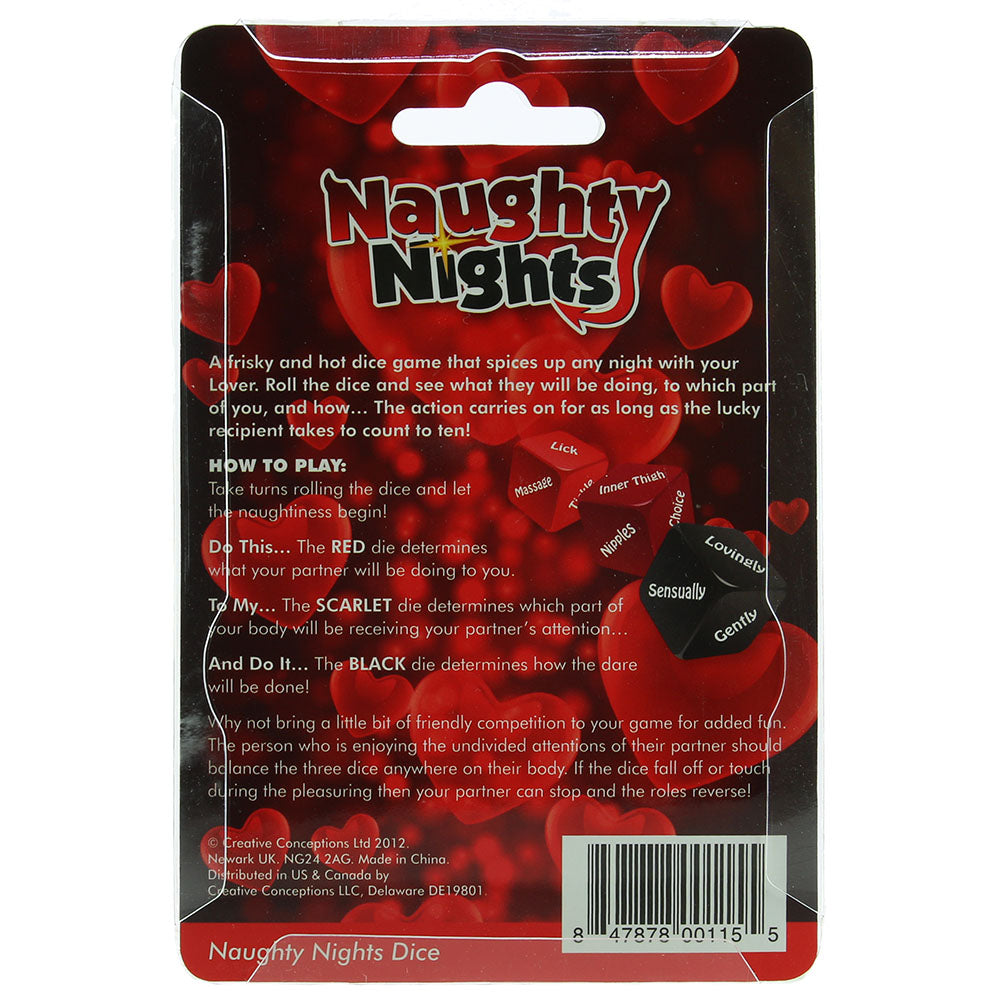 Naughty Nights Raunchy Dare Dice