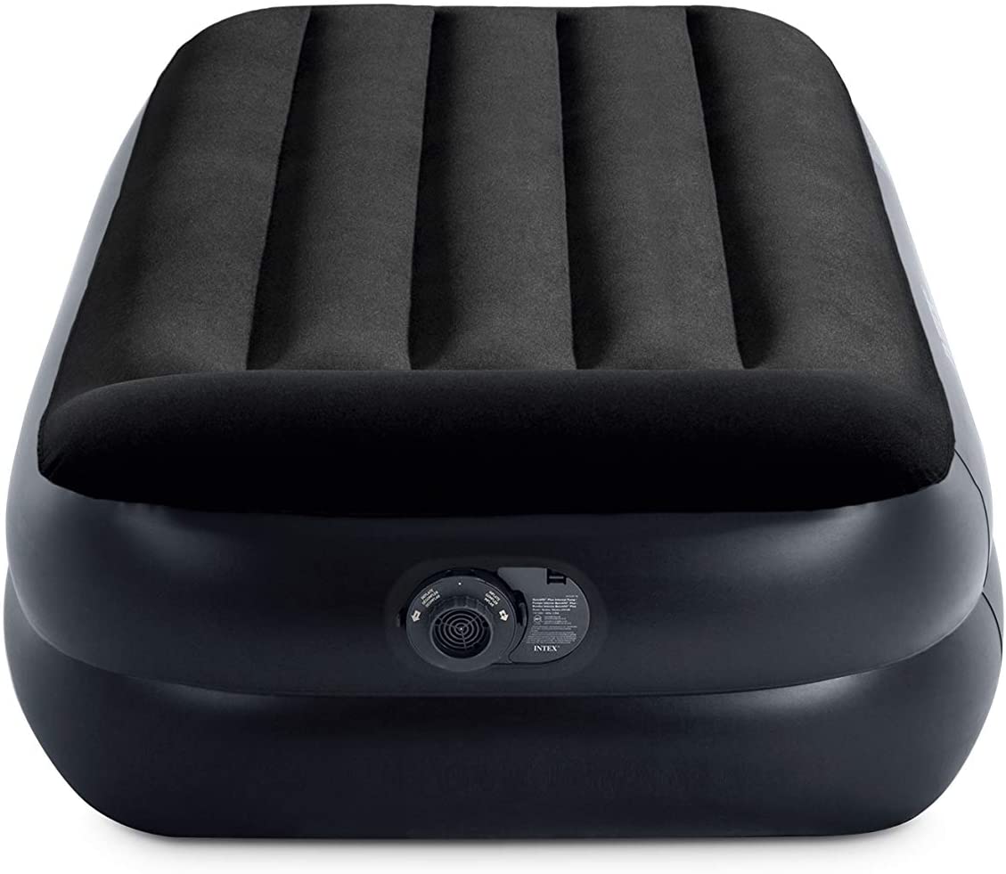 Dura-Beam Standard Series Pillow Rest Raised Airbed w/Built-in Pillow and Internal Electric Pump， Twin