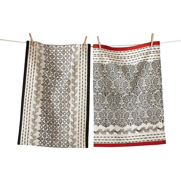 Tagltd Khilana Flour Sack Dishtowel Set Of 2