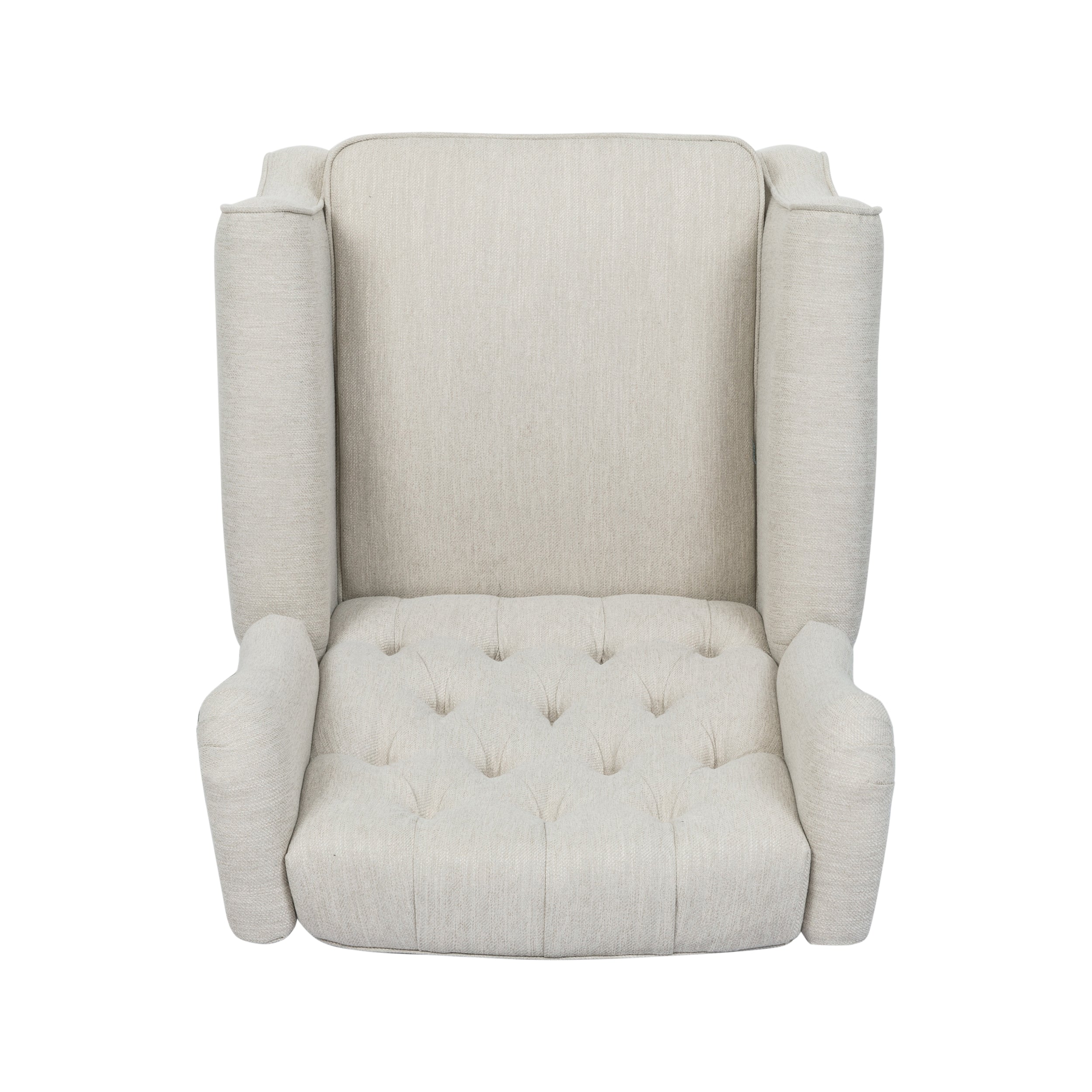 Breyon Contemporary Tufted Fabric Push Back Recliner